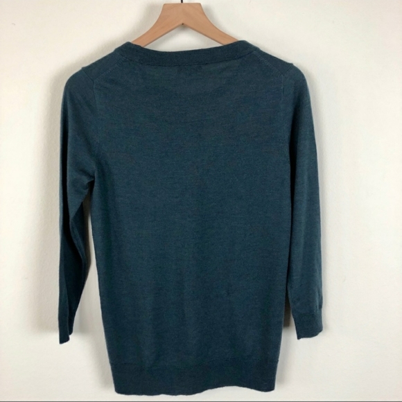 J. Crew teal sweater - Picture 3 of 10